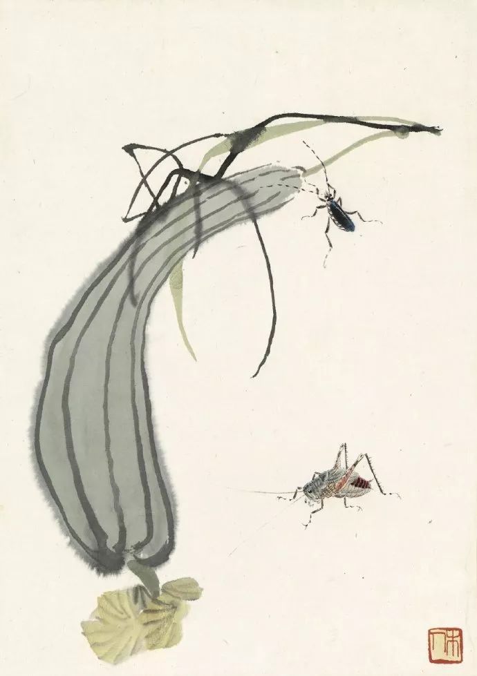 写意草虫基本画法附齐白石草虫欣赏