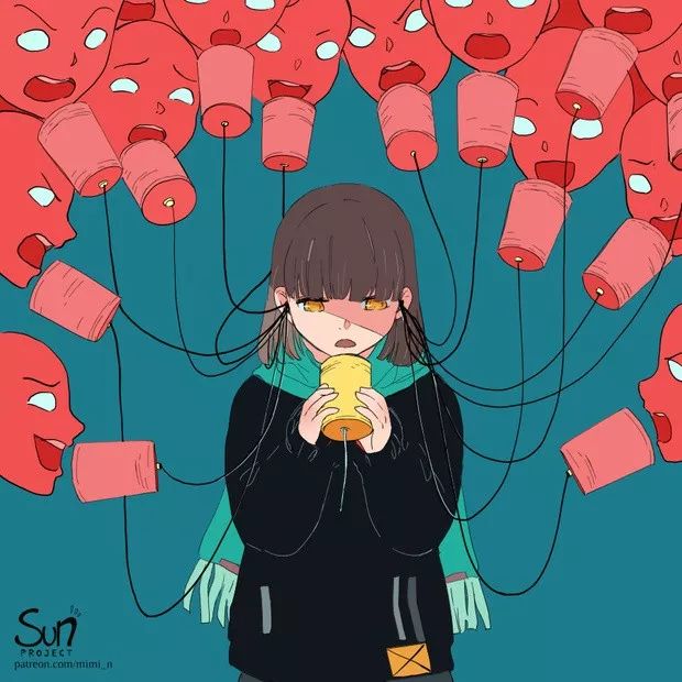 致郁系插画撕开了几亿人的伪装