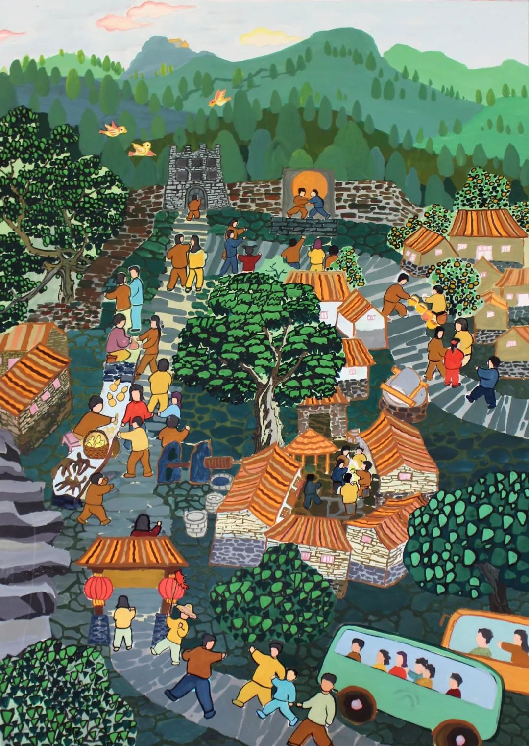 【名家推介】青州农民画画师——唐秀丽作品欣赏