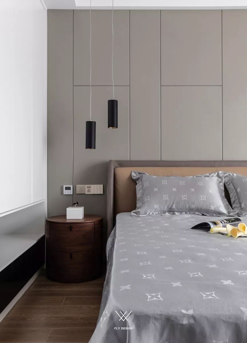 卧室硬包床头背景墙效果图时尚华丽