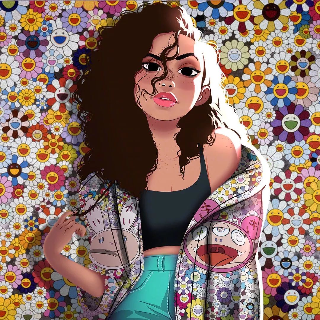 色彩和光影处理的极佳人物的表情俏皮体态灵动67