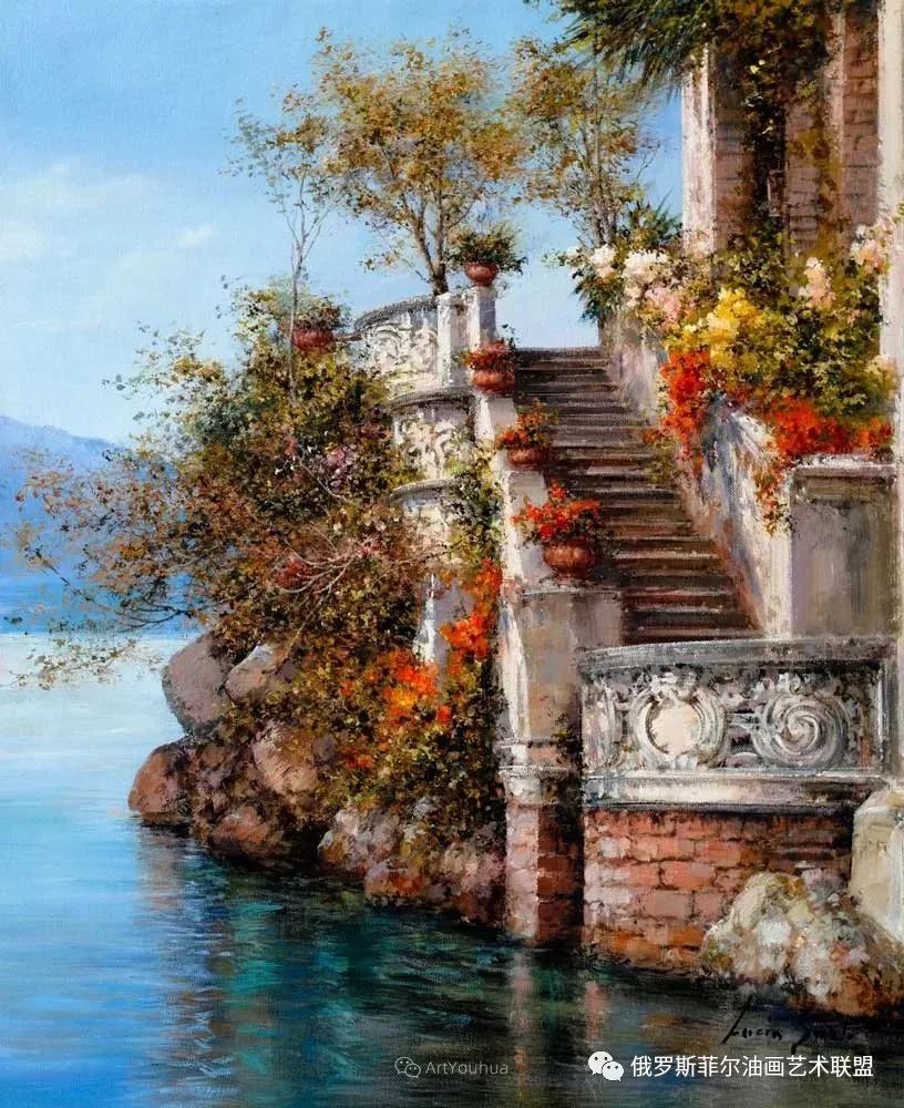 意大利浪漫印象主义女画家露西亚萨托油画作品赏析