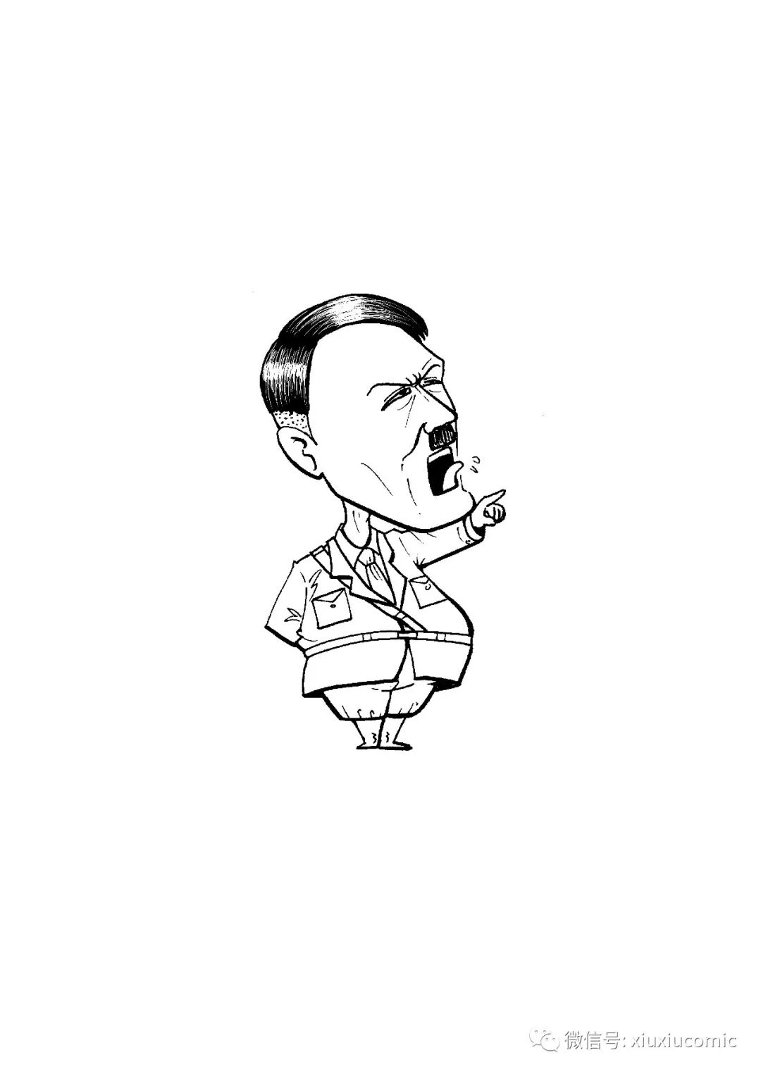 希特勒手绘图片