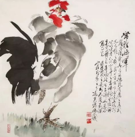 王惠琛画鸡图片