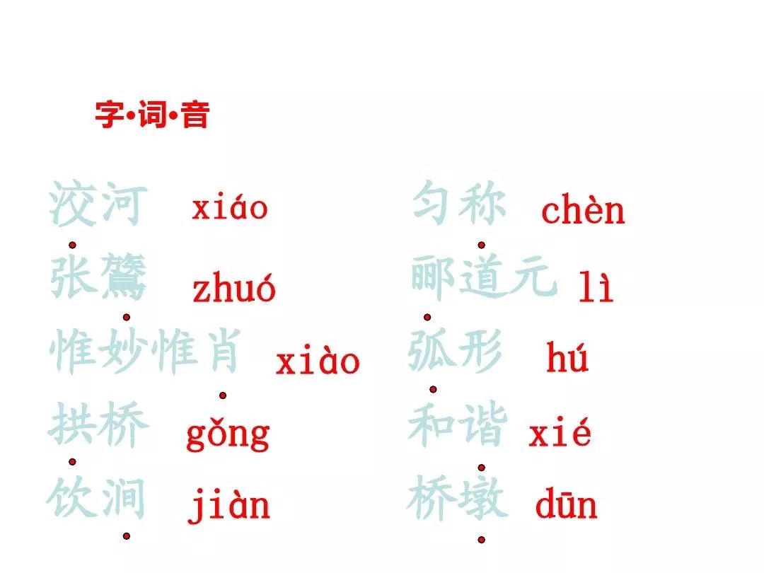 部编版初中八年级语文上册第17课《中国石拱桥》知识点 图文解读