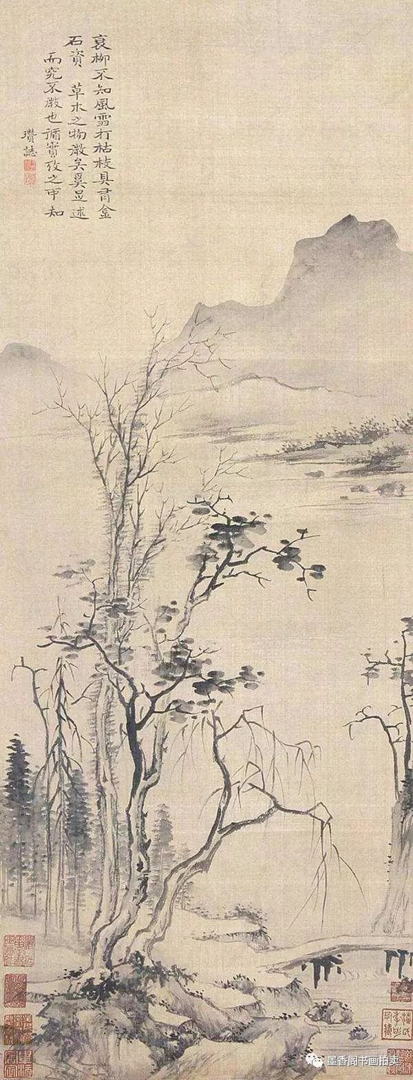 古代文人山水画的荒寒之境于画是寂远廖阔于心则一尘不染