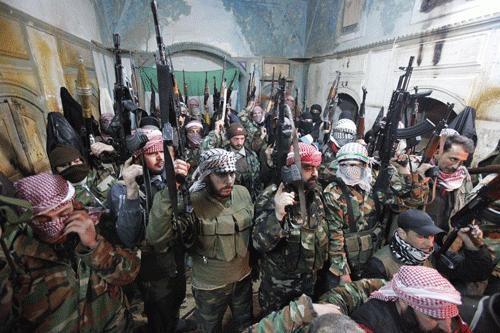 资料图:土耳其支持的叙利亚反对派武装土耳其军队是一计未成又施一计