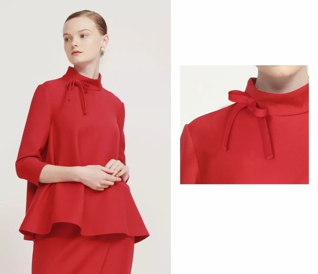 俏丽十足相关单品same recommendlook 3介于洋红和红色之间海棠红