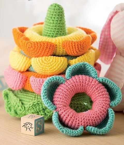 毛线钩织儿童益智玩具,柔软安全,满满都是爱,编织的美好