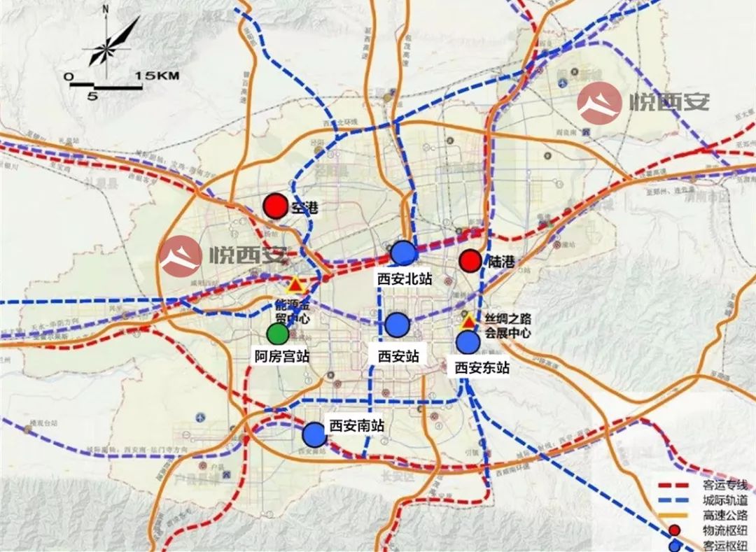 西安鐵路樞紐規劃 08悅西安根據最新環評報告,西安東站位於繞城高速