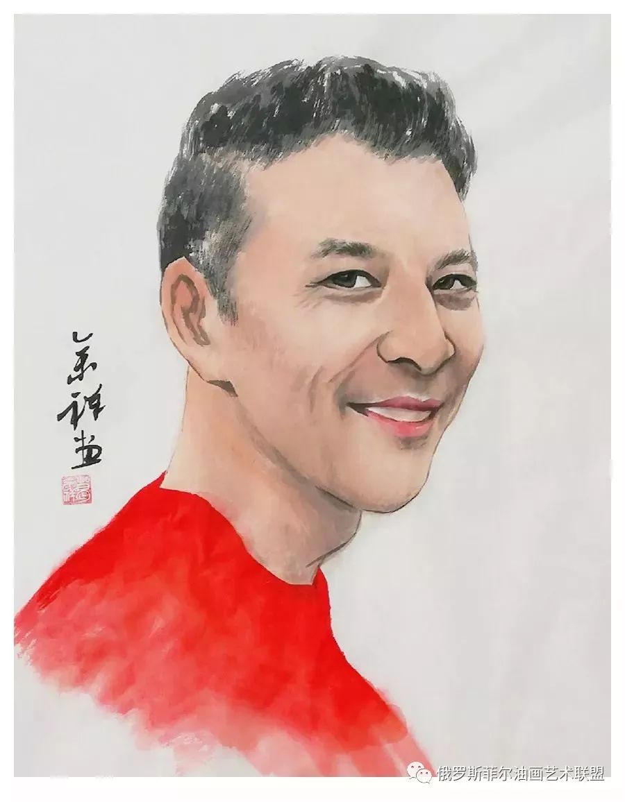 中国画家葛余祥国画人物肖像画作品赏析