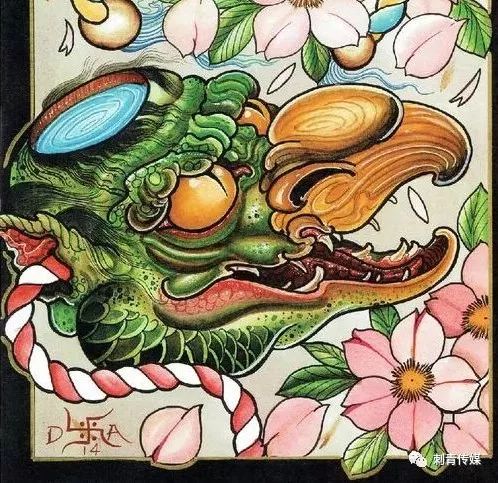 民间传说的河童纹身