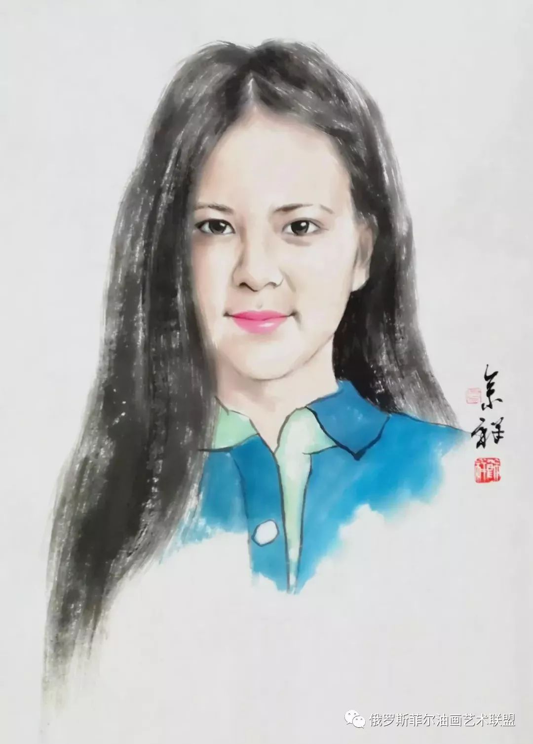 中国画家葛余祥国画人物肖像画作品赏析