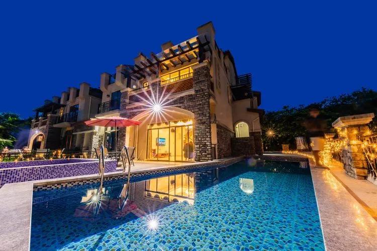 699抢惠州富力湾4房温泉别墅ktvbbq搓麻将嗨到爽打卡浪漫网红墙