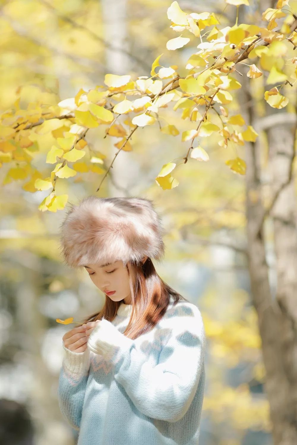 唯美治愈的秋日银杏人像错过就要再等一年哦