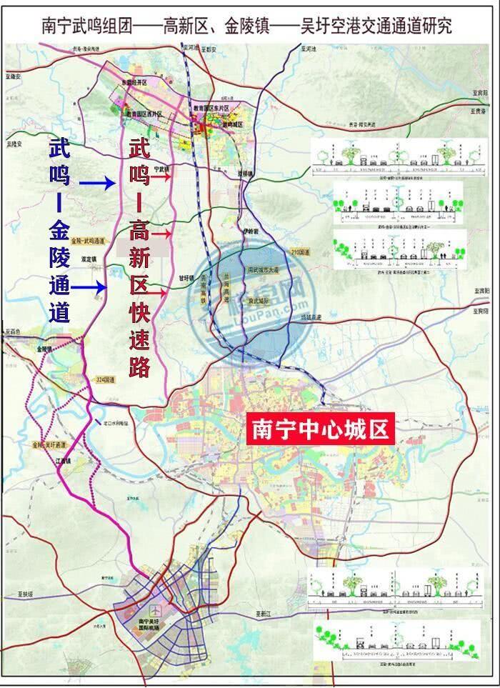 南宁三环高速规划图图片