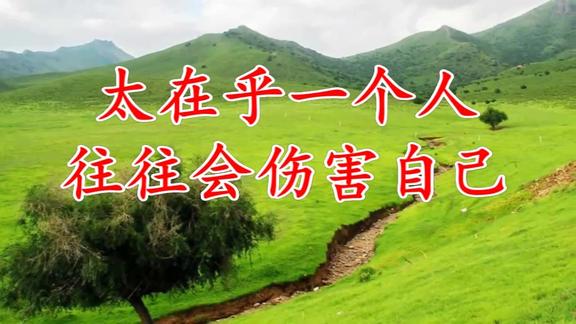 只因太在乎一个人往往会伤害自己