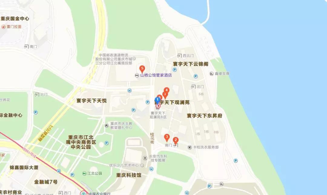 重庆江北嘴地图图片