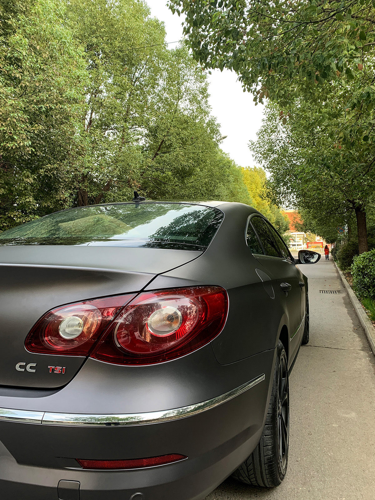 大众cc车身改色钛金轨道灰 rg瑞集改色膜湖北襄阳加盟店出品_搜狐汽车