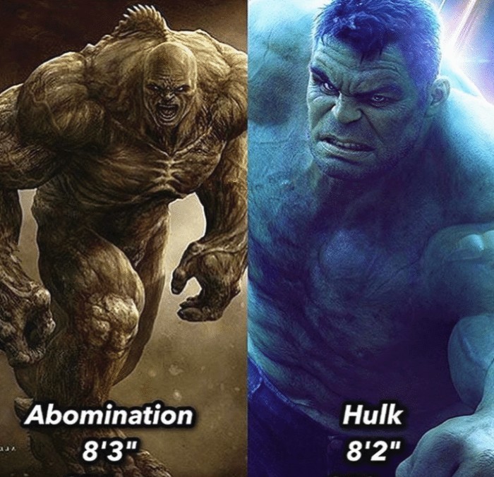 漫威中"顶天立地"的10个角色,第1名身高千尺,浩克犹如蚂蚁