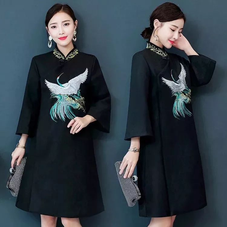 粤绣旗袍爱好者最喜爱的绣品