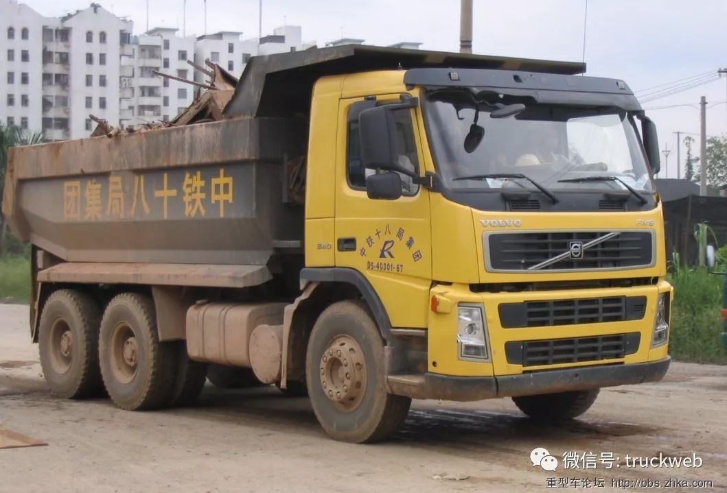 拉泥巴也用沃尔沃回顾曾经国内的沃尔沃fm系列自卸车