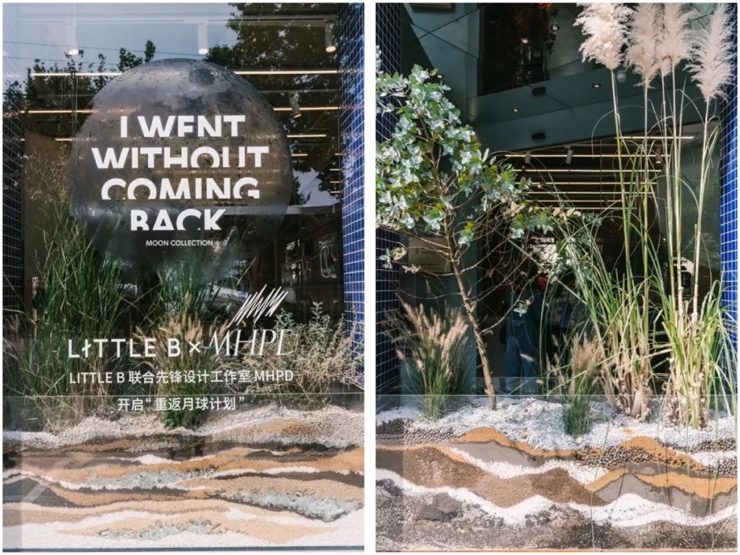 在透明的橱窗中别具生机,而走近门店更能体会到野兽派的"狂野"个性