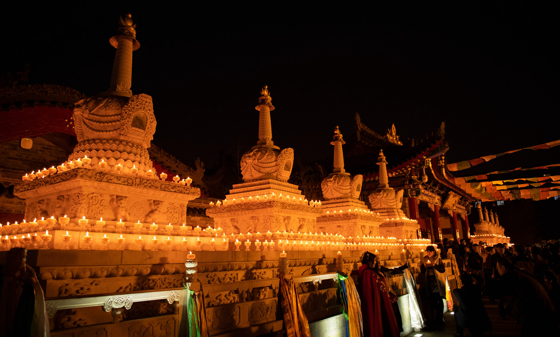 2019年西安广仁寺燃灯节