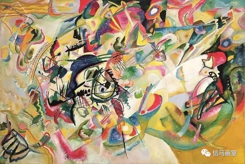 抽象绘画的音乐之声康定斯基