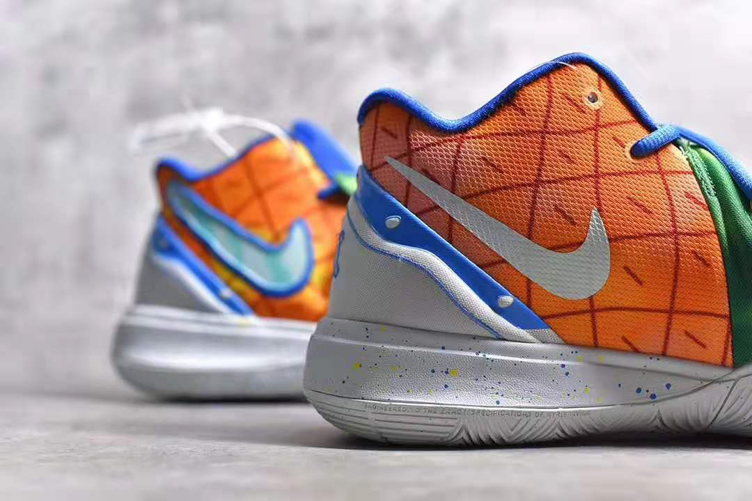 kyrie5spongebob欧文5联名菠萝屋派大星海绵宝宝篮球鞋真假对比