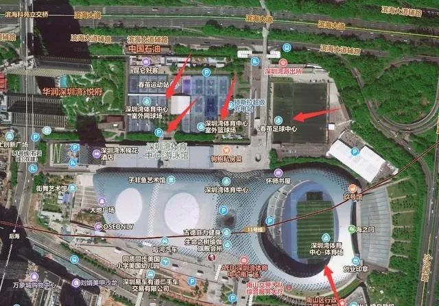 深圳湾体育馆平面图图片