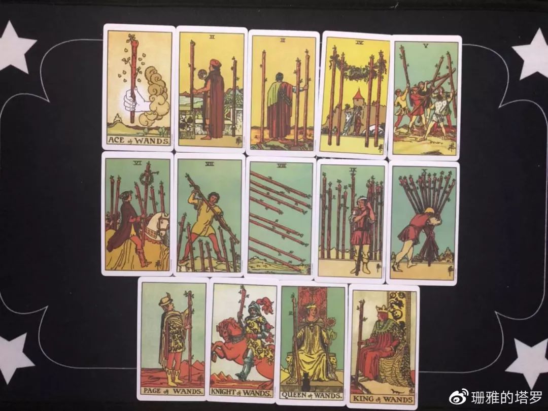 权杖牌组合集78张塔罗笔记系列