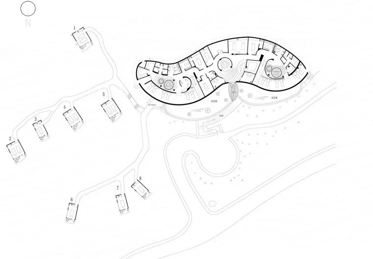 莫干山裸心谷裸叶水疗中心平面图
