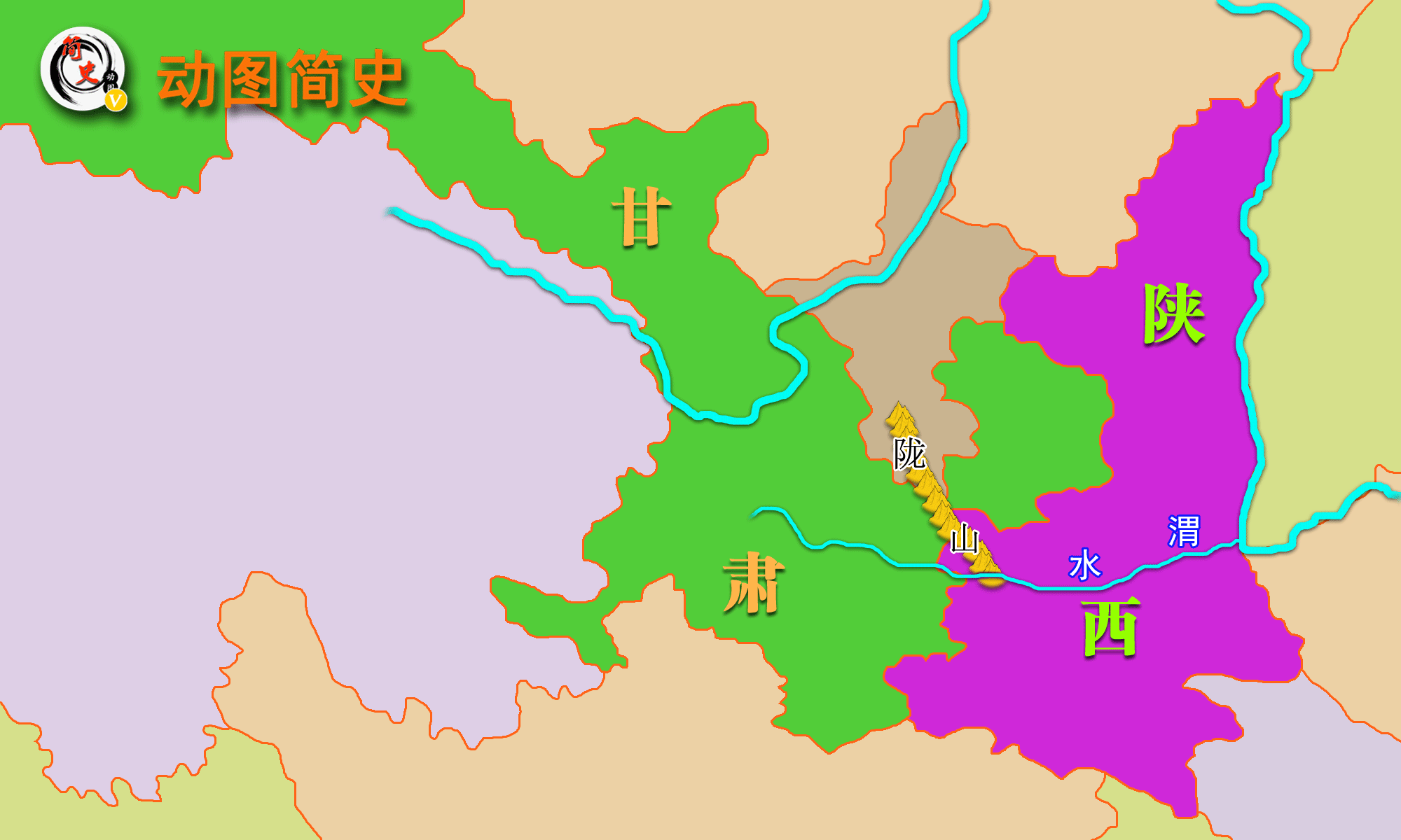 陇东高原地图图片