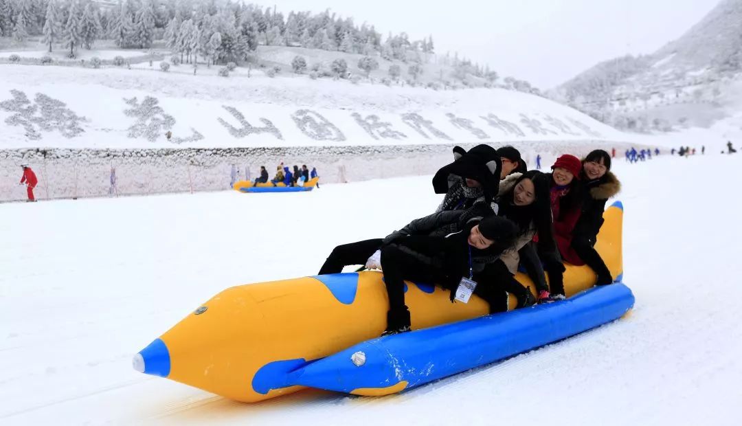 遵义桐梓大娄山滑雪场里自由地撒欢户外运动之旅露营修文中航·爱游客
