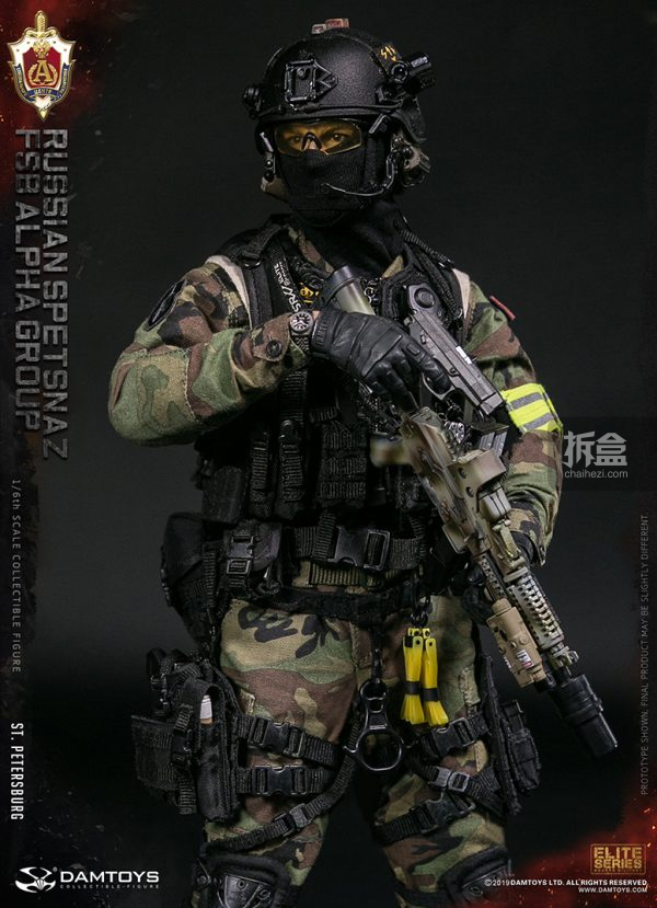 damtoys 俄罗斯联邦安全局 阿尔法小组 圣彼得堡 1:6可动兵人 经典版_