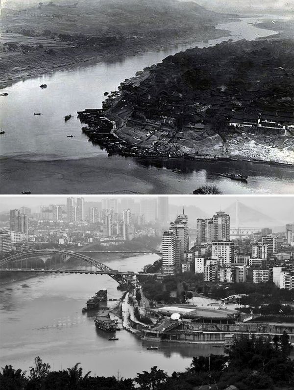 老中国与新中国对比,百年记忆
