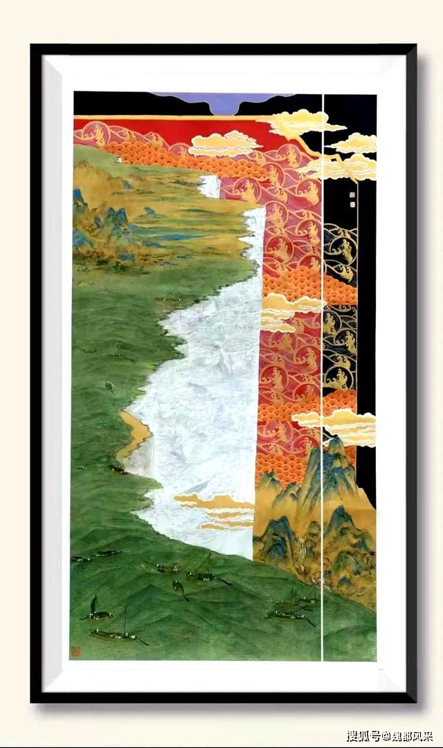 眼前方寸江湖近 浩淼烟波独钓翁,当代青年画家李然山水画作刍议_作品