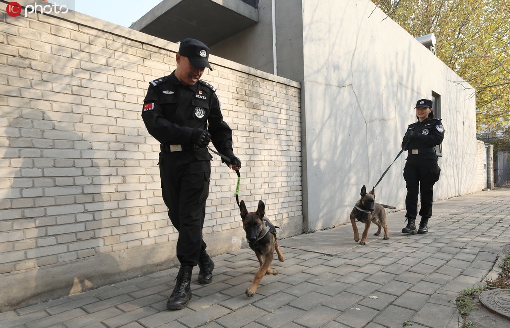 北京市公安局首批克隆犬正式入警