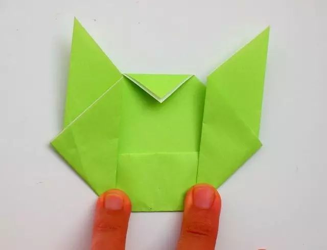 双三角形的折法动物图片