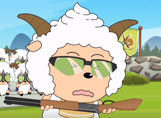 还有在羊羊运动会的时候,懒羊羊着实有潜力,就说射击吧随便来个几枪都