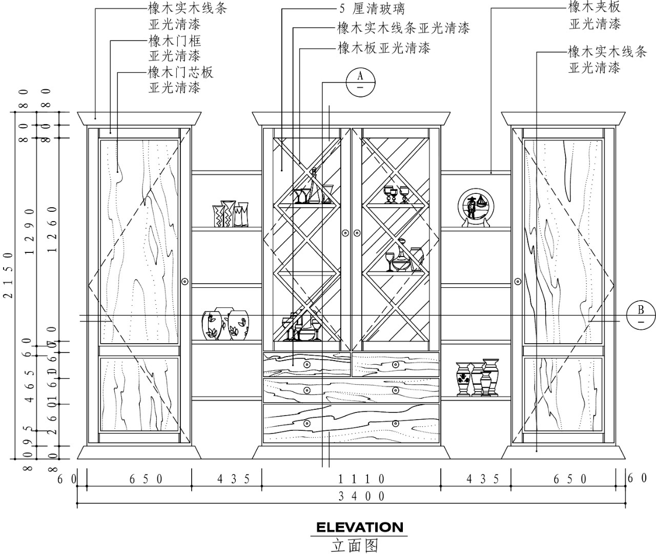 【素材】cad室内大样:这施工图纸原来还剩这么多细节!