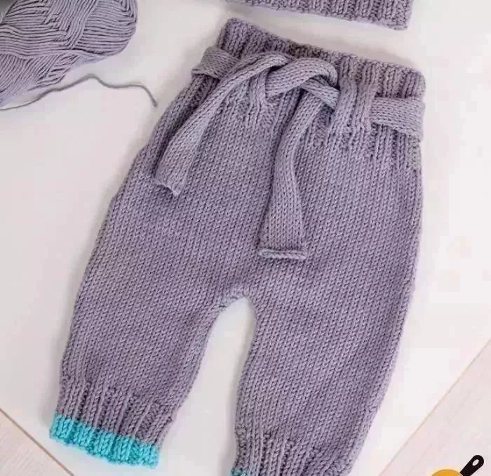婴儿毛线裤子编织图案图片