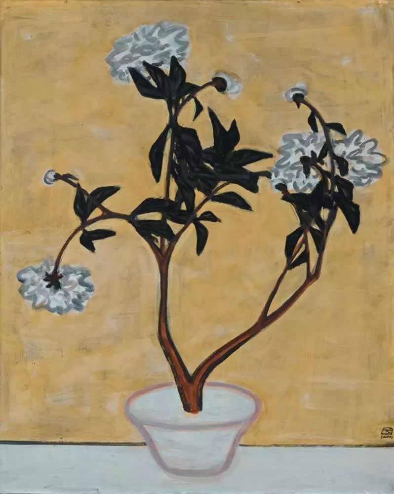 谈常玉的画盆花