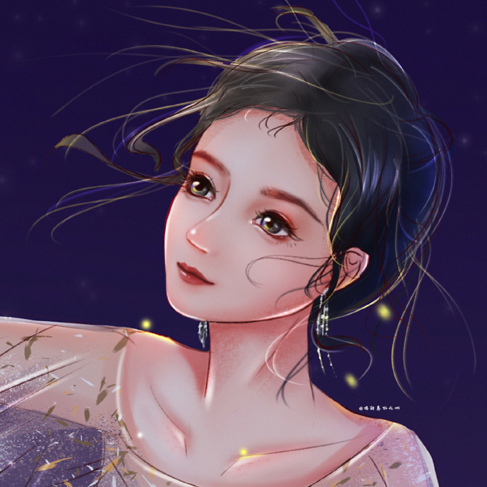 赵丽颖饭绘分享一则也许微光难晓夜路愿能同行予你守护