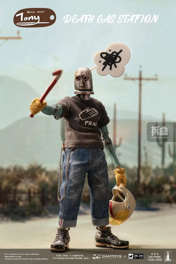 damtoys × coaldog煤厂黑狗 亡命加油站系列 铁头