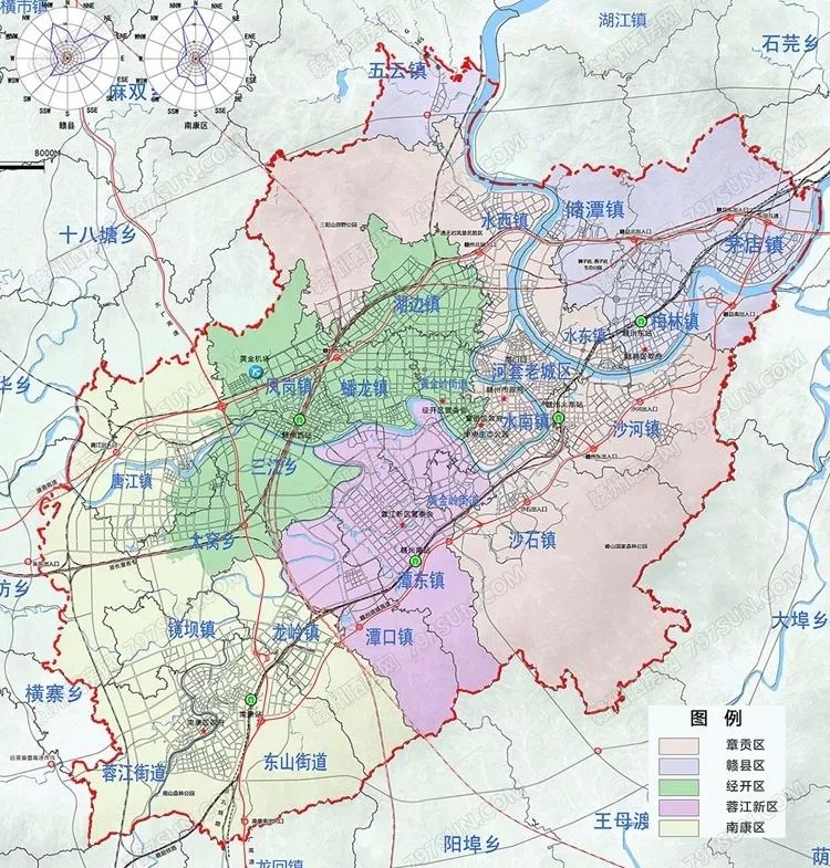 赣县行政区域地图图片