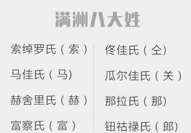 现在的满族人,为什么纷纷抛弃了之前的姓氏?说起来真的很可悲