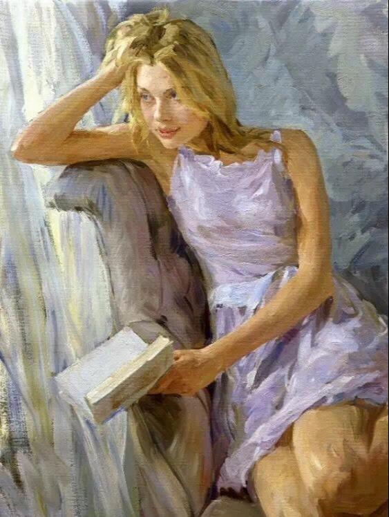 俄罗斯国宝级艺术家人体油画中的性感女郎令人沉醉