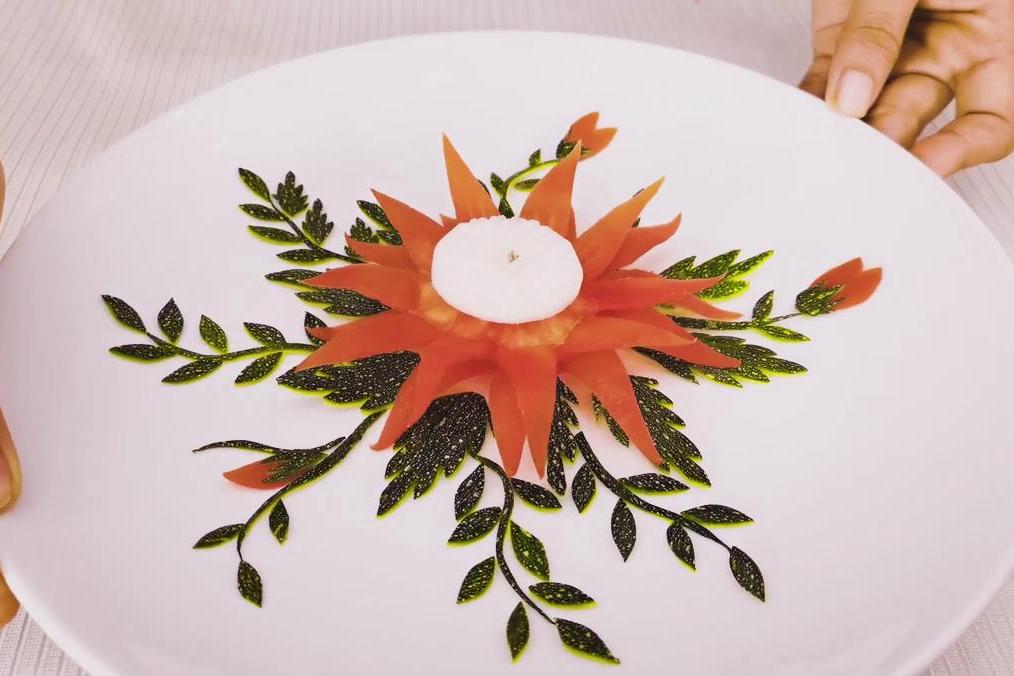 雕花拼盘盘式制作教程蒲兴生鲜